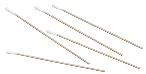 Image showing Cotton swabs for cleaning ear