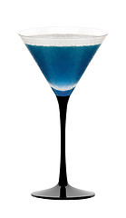 Image showing Blue cocktail glass