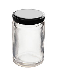 Image showing Empty glass jar