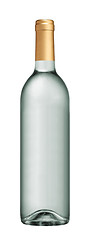 Image showing Glass Transparent wine bottle