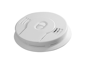 Image showing smoke detector isolated