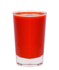 Image showing tomato juice glass