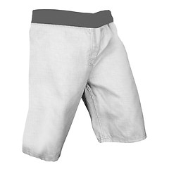 Image showing white shorts isolated