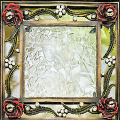 Image showing Stained glass square