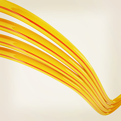 Image showing Cables for high tech connect. 3D illustration. Vintage style.