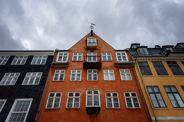 Image showing Nyhavn pier with color buildings