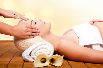 Image showing Relaxation pampering massage spa
