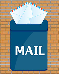 Image showing Box postal with letter