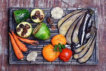 Image showing Stewed summer vegetables