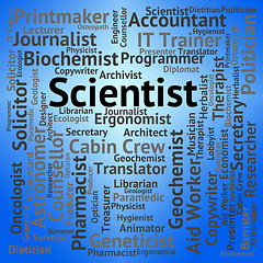 Image showing Scientist Job Indicates Employment Occupation And Researcher