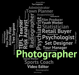 Image showing Photographer Job Indicates Lensman Hire And Occupations