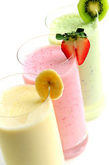 Image showing Fruit smoothies