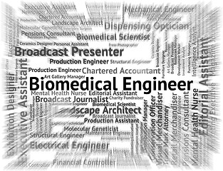 Image showing Biomedical Engineer Shows Engineering Employment And Jobs