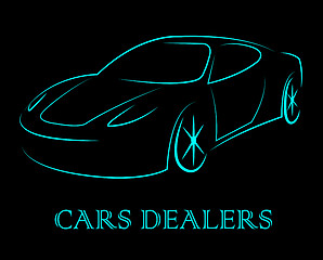 Image showing Car Dealers Indicates Business Organisation And Automobile