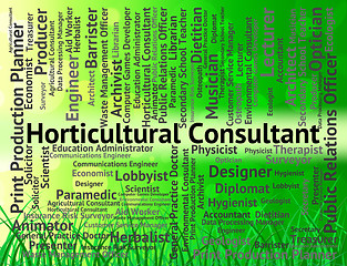 Image showing Horticultural Consultant Represents Career Hire And Employment