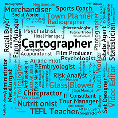 Image showing Cartographer Job Indicates Land Surveyor And Career