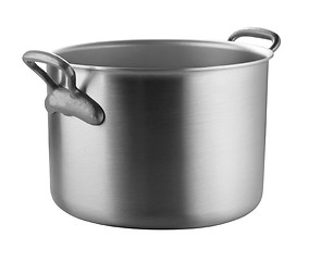 Image showing stainless pan on white background