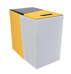 Image showing Cardboard box isolated