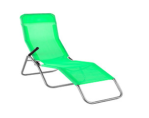 Image showing deck chair isolated on white