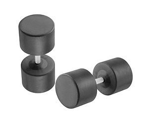 Image showing dumbbells on white background