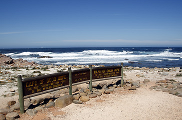 Image showing cape of good hope signpost