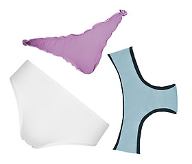 Image showing Set of different panties