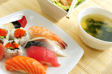 Image showing Sushi lunch