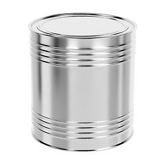 Image showing Tin can isolated on white