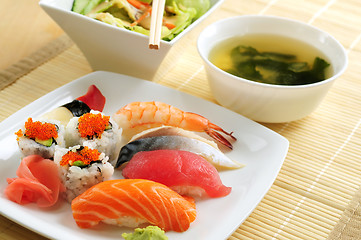 Image showing Sushi lunch