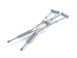 Image showing Underarm crutches