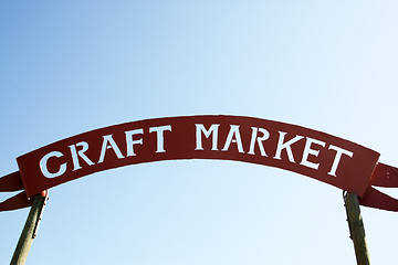 Image showing craft market sign