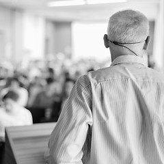 Image showing Speaker at Business Conference and Presentation.