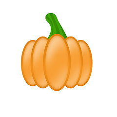 Image showing Pumpkin on the white.Raster