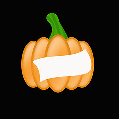 Image showing Pumpkin on the white.Raster