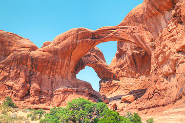 Image showing The Double Arch at the Arches National Park