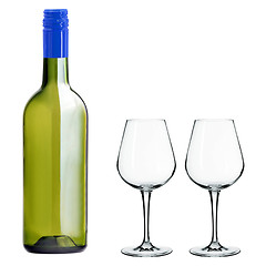 Image showing Wine Bottle isolated