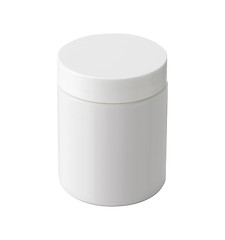 Image showing White medical container