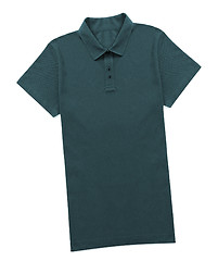 Image showing blue shirt isolated on wgite