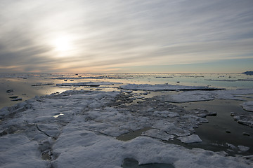 Image showing Sunset in Greenland