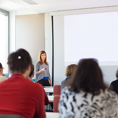 Image showing Lecture at university.