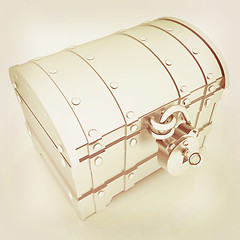 Image showing The chest. 3D illustration. Vintage style.