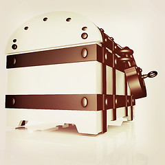 Image showing The chest. 3D illustration. Vintage style.