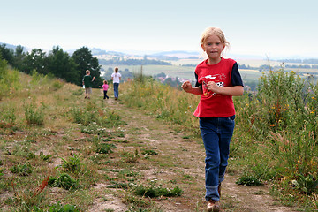 Image showing Evening walk