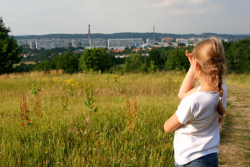 Image showing Evening walk