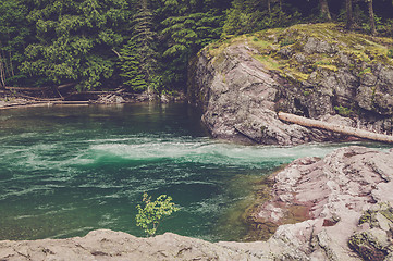 Image showing River stream running in a creek