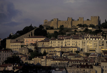 Image showing EUROPE PORTUGAL LISBON BAIXA CASTELO