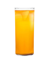 Image showing Orange vodka in rocks glass