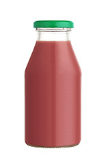 Image showing Juice in a glass bottle