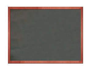 Image showing Blank old blackboard