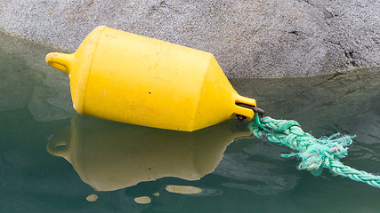 Image showing Inflatable yellow fender